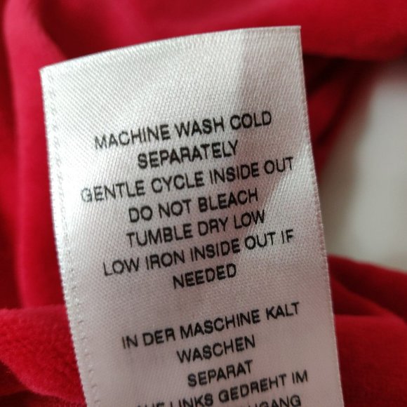 We The Free People Oversize Pullover Top Sz Medium Red Striped Slouchy Soft Cozy - Picture 9 of 11